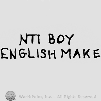 NTI Boy English make written with uppercase letters