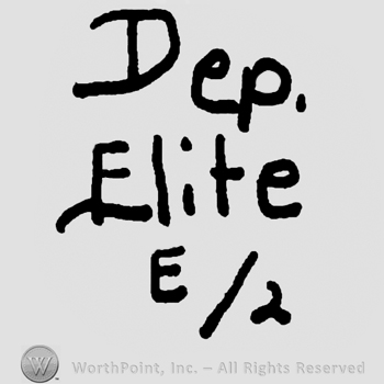 Dep Elite written with lowercase letters over uppercase E over number 2