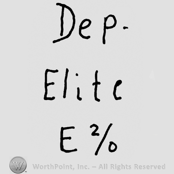 Dep Elite with lowercase letters over uppercase E and 2/0