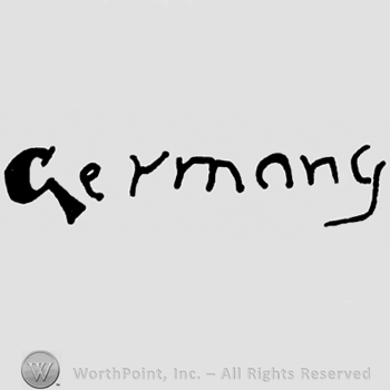 Germany written with lowercase letters
