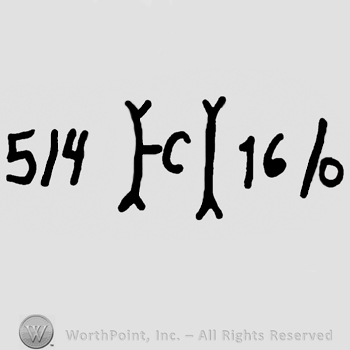 Number 514, uppercase H and small C in the middle, number 16/0