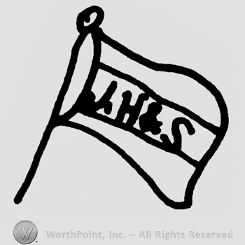 Uppercase LH & S written with uppercase letters on a banner