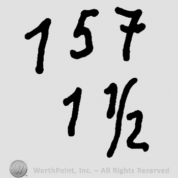 Number 157 over number 1 1/2
