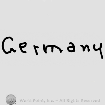 Germany written with lowercase letters