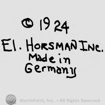 1924 El Horsman Inc Made in Germany written.