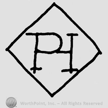 Uppercase PH inside a diamond