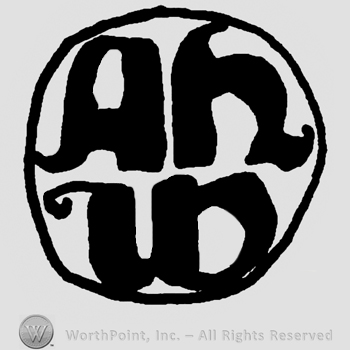 Capital A, lowercase H over uppercase W, all inside a circle