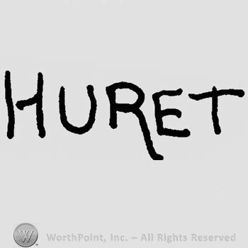 Huret written with uppercase letters