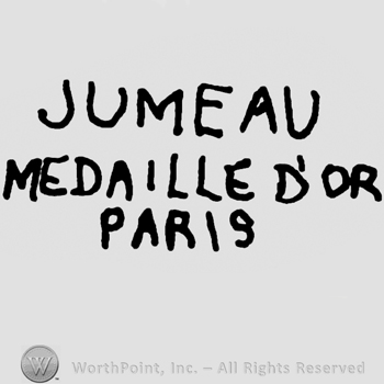 Jumeau Medaille D'Or written with uppercase letters