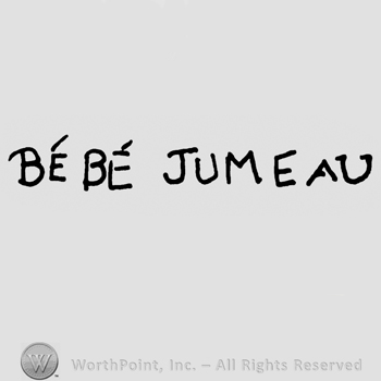Bebe Jumeau written with uppercase letters