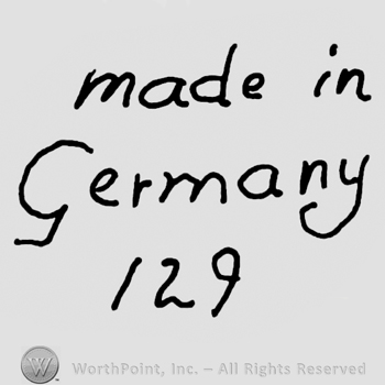 Made in Germany written with lowercase letters over number 129