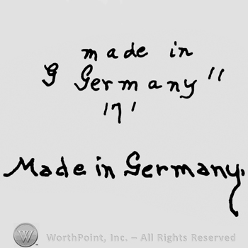 Made in Germany written twice with lowercase letters, first one is precedeed by uppercase handwritten G and followed by number 11 with number 171 written below