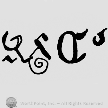Undescifrable ancient-like letters and a mirrored uppercase D
