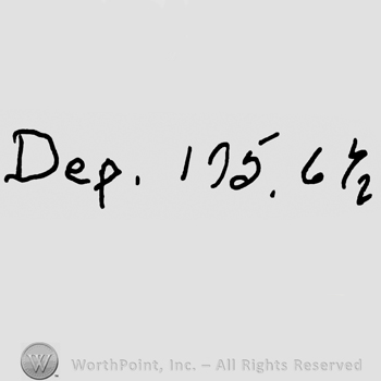 Dep.written with lowercase letters followed by number 195 and 6 1/2