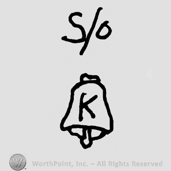 Uppercase S/0 over uppercase K on a bell