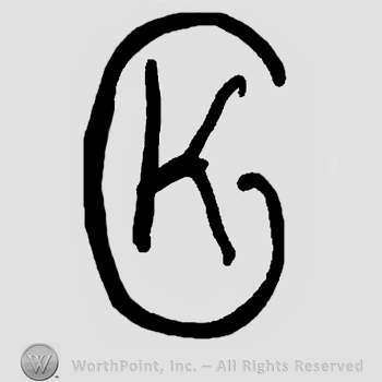 Uppercase G and uppercase K inside