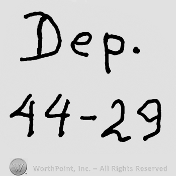 Lowercase Dep.over numbers 44-29