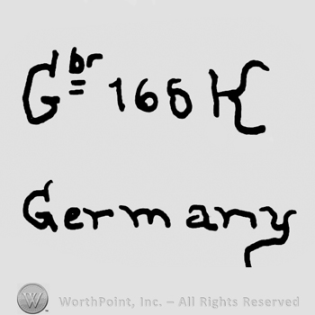 Capital G and lowercase BR, capital K over Germany written with lowercase letters