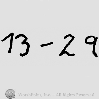 Numbers 13 and 29