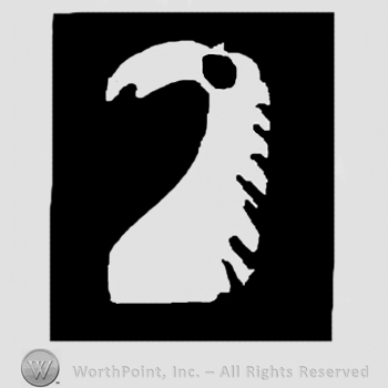Horse head in a rectangle.