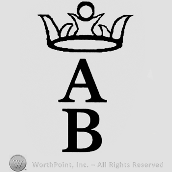 Crown over uppercase AB