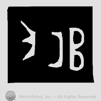 Uppercase JB and a crown in a black square.