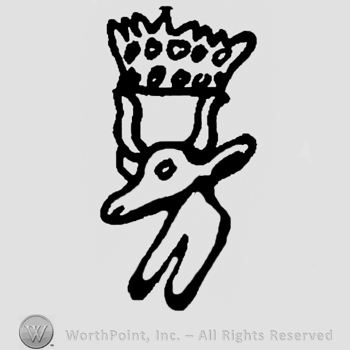 Crowned ox head