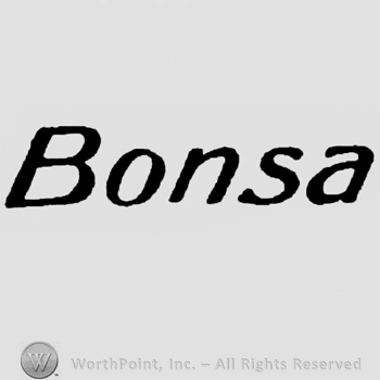 Bonsa written with lowercase letters