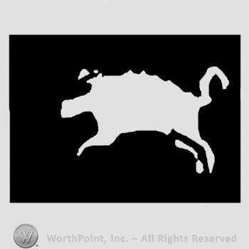 Pig in a black rectangle.