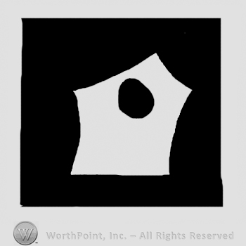 Birdhouse in a black rectangle.