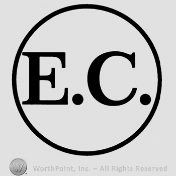 Uppercase E.C. In a circle