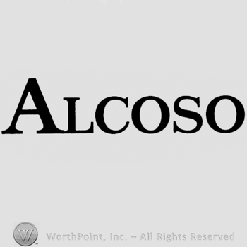 Alcoso written with uppercase letters