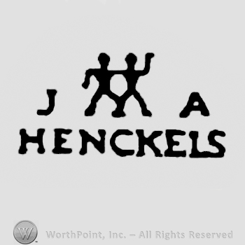 Twins and J.A. Henckels written with uppercase letters