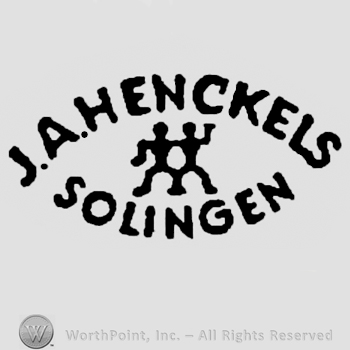 Twins and J.A. Henckels Solingen written with uppercase letters