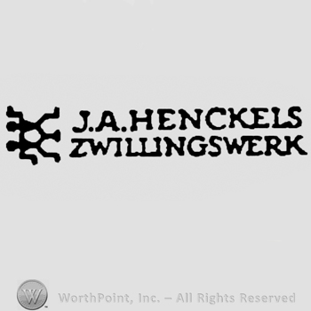 Twins and J.A. Henckels Zwillingswerk with uppercase letters