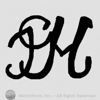 Uppercase JGH, handwritten