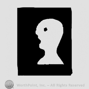 Boy's head in a black rectangle.