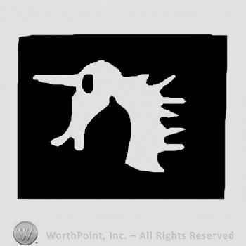 Unicorn head in a black rectangle.