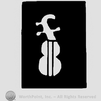Violin in a black rectangle.
