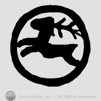 Running stag in circle