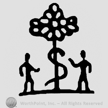Adam, Eve, snake and apple tree