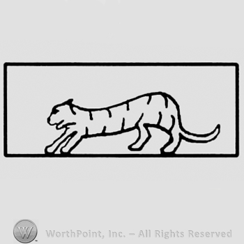 Tiger in a rectangle.