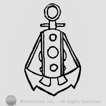 Pocketknife over anchor