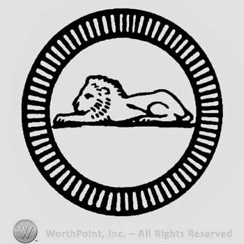 Lion in a round design