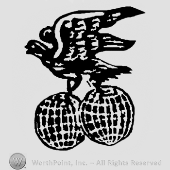Eagle on two globes