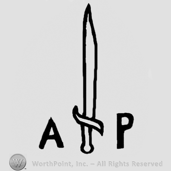 Uppercase AP and sword