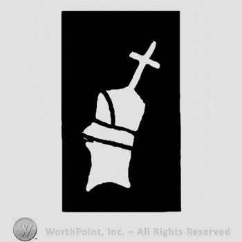 Crusader helmet in a black rectangle.