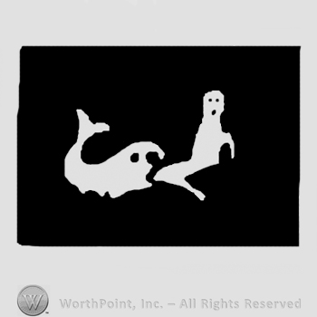 Jonah and the whale in a black rectangle.