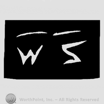 Uppercase WS in a black rectangle