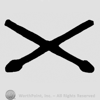 Crossed drum sticks